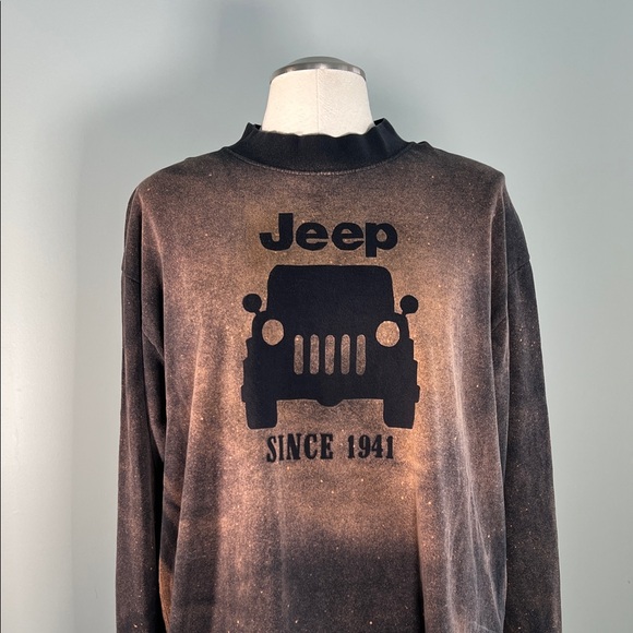 Jeep Other - Lee Sport Jeep Branded Black and Brown Long Sleeve Cotton Crew Neck T-Shirt XL
